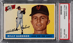 1955 Topps #27 Billy Gardner PSA NM-MT 8