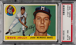 1955 Topps #35 Dave Jolly PSA NM-MT 8