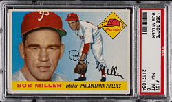 1955 Topps #157 Bob Miller PSA NM-MT 8