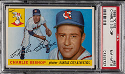 1955 Topps #96 Charlie Bishop PSA NM-MT 8