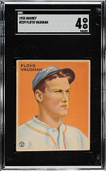 1933 R319 Goudey #229 Floyd "Arky" Vaughan SGC VG/EX 4
