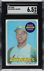 1969 Topps #260 Reggie Jackson Rookie SGC EX/NM+ 6.5