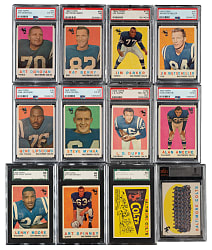 1959 Topps Football Baltimore Colts PSA- and SGC-Graded Collection (12)