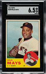 1963 Topps #300 Willie Mays SGC EX/MT+ 6.5