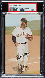 1971 Topps Super Willie Mays Square Corner Blank Back Proof PSA VG 3 - 1 of 1 - Highest Graded!