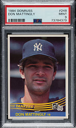 1984 Donruss #248 Don Mattingly Rookie PSA MINT 9
