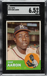 1963 Topps #390 Hank Aaron SGC EX/NM+ 6.5