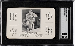 1936 S & S Game Card Pie Traynor SGC NM/MT 8