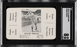 1936 S & S Game Card Frank Frisch SGC NM/MT 8