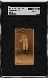 1887 N172 Old Judge Edward Tate SGC Authentic