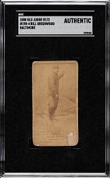 1888 N172 Old Judge Bill Greenwood SGC Authentic