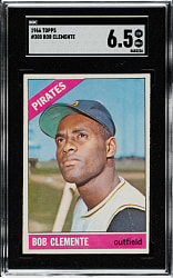 1966 Topps #300 Roberto Clemente SGC EX/NM+ 6.5