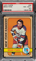 1972-1973 Topps Hockey #30 Brad Park PSA NM-MT+ 8.5