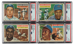 1956 Topps Partial Set (158/340) Including 23 PSA-Graded Cards