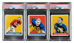1948 Leaf Football Near-Complete Set (92/98) Including 11 PSA- and SGC-Graded Cards
