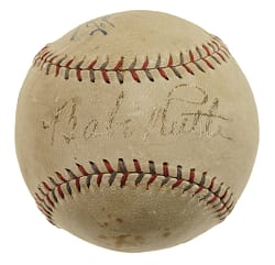 Babe Ruth Single-Signed Baseball - PSA/DNA