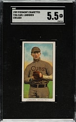 1909-1911 T206 White Border Carl Lundgren Chicago SGC EX+ 5.5