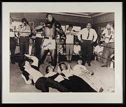 Muhammad Ali Signed Photograph with The Beatles - JSA