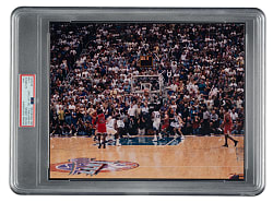 Circa 1998 Michael Jordan "The Last Shot" Original Mike Proebsting Photograph PSA/DNA Type I