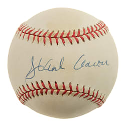 Hank Aaron Single-Signed Baseball - PSA/DNA