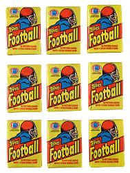 1981 Topps Football Unopened Wax Pack Collection (20 Packs) - Joe Montana Rookie Year