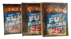 1981 Topps "Fun Packs" Unopened Bag Trio (3 Bags, 75 Packs) - BBCE