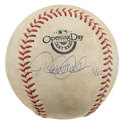 April 7, 2014 Derek Jeter Signed Limited-Edition Game-Used Baseball - Home Opener of Final Season -  MLB and Steiner