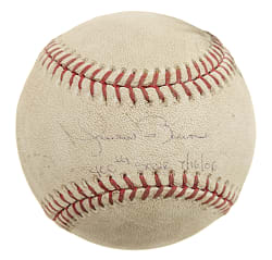 July 16, 2006 Mariano Rivera Signed Game-Used Baseball with "400th Save 7/16/2006" Inscription - MLB and Steiner