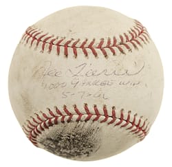 May 7, 2006 Joe Torre Signed Game-Used Baseball with "1,000 Yankee Win 5-7-06" Inscription - MLB and Steiner