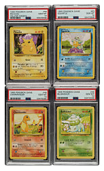 1999 Pokemon Base Set PSA-Graded Near-Complete Set (86/102) - All PSA GEM MINT 10 Examples Including 11 Shadowless!