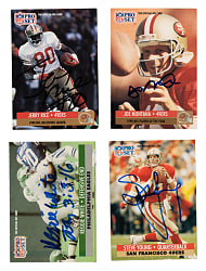 1991 Pro Set Football Complete Set (850) Including 705 Signed Cards