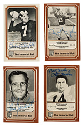 1975 Fleer Immortals Football Complete Set (84) Plus 11 Signed Cards