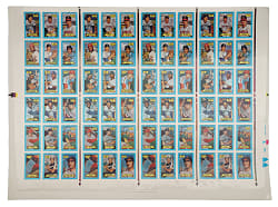 1974 Kellogg's 3-D Uncut Sheet Collection (3 Sheets, 216 Cards) Including Four Complete Sets