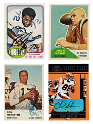 Signed 1950s to 2000s Topps, Fleer, Pro Set and Score Football Collection (355) Including Shaun Alexander, Chad Johnson, and Jack Kemp