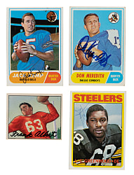 Signed 1950 to 1991 Topps, Philadelphia, Fleer, and Upper Deck Football Collection (190)