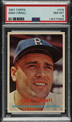 1957 Topps #319 Gino Cimoli PSA NM-MT 8