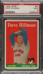1958 Topps #41 Dave Hillman PSA MINT 9