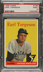 1958 Topps #138 Earl Torgeson PSA MINT 9