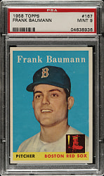1958 Topps #167 Frank Baumann PSA MINT 9 - Highest Graded!