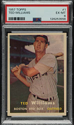 1957 Topps #1 Ted Williams PSA EX-MT 6