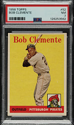 1958 Topps #52 Roberto Clemente PSA NM 7