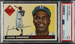 1955 Topps #50 Jackie Robinson PSA NM 7