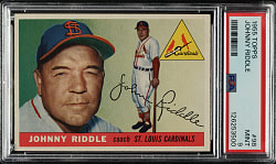 1955 Topps #98 Johnny Riddle PSA MINT 9