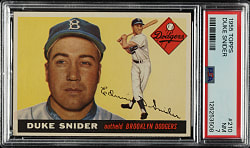 1955 Topps #210 Duke Snider PSA NM 7