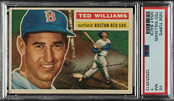 1956 Topps #5 Ted Williams Gray Back PSA NM 7