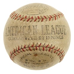 Circa 1920s Worth "American League Guaranteed 27 Innings" Baseball