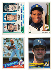 High-Grade 1980 to 1994 Topps, Fleer, and Donruss Hall of Fame and Stars Collection (166) Including 43 Hall of Fame Rookies