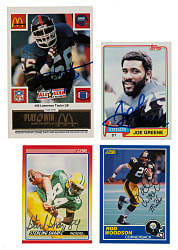 Signed 1981 to 1990 Topps, Score, and Pro Set Football Collection (199) Including 52 Hall of Famers