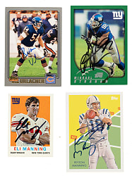 Signed 2000 to 2013 Topps, Fleer, and Upper Deck Football Collection (255) Including 33 Hall of Famers