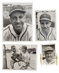 1940s St. Louis Cardinals Vintage Photograph Collection (18) Including Southworth, Mize, Slaughter, and Schoendienst